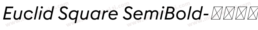 Euclid Square SemiBold字体转换